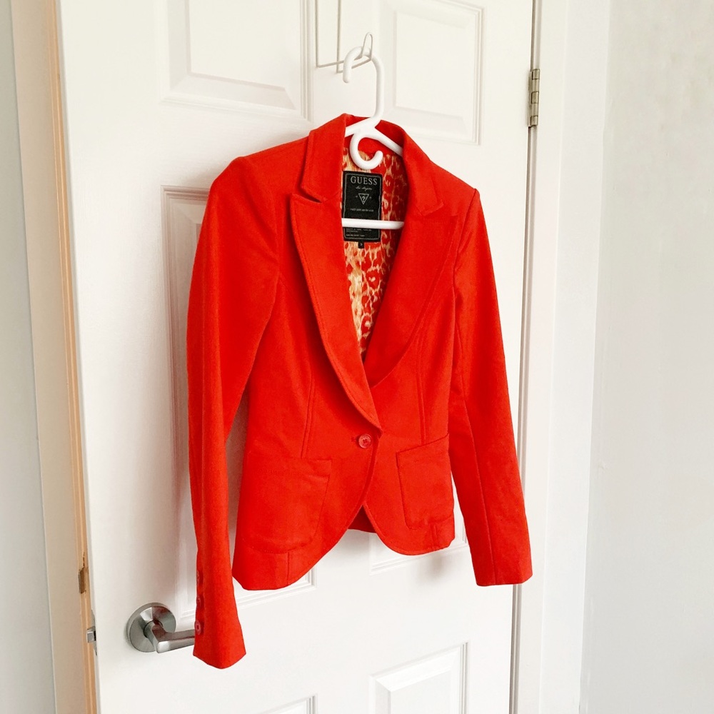 Bright Red Blazer (by GUESS)